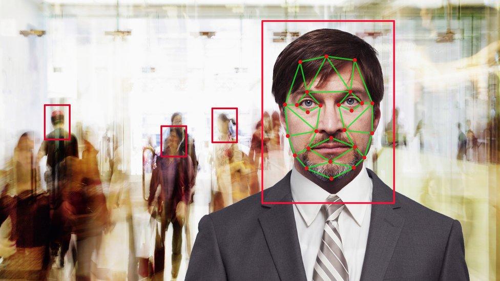 Face recognition illustration