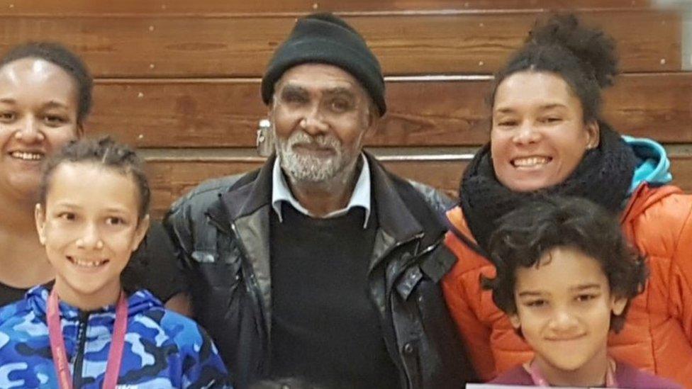 Rupert Everett (top centre) with his family