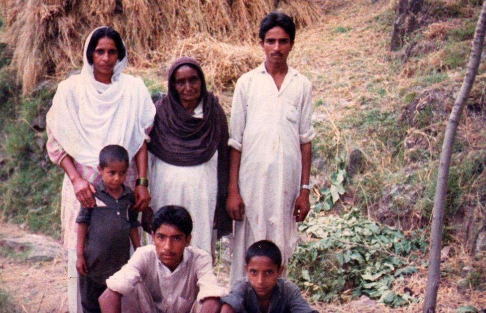 Basant Kor with her family