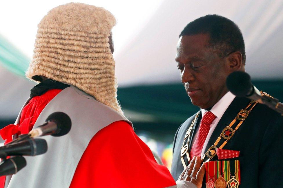 Ceremony for swearing-in of Zimbabwe President Emmerson Mnangagwa