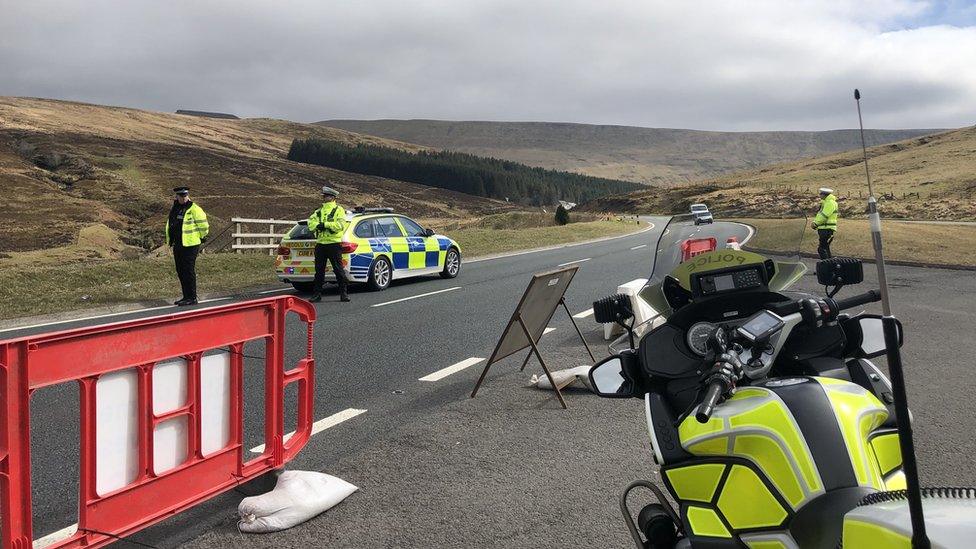 Police have been conducting vehicle checks to ensure travel is essential