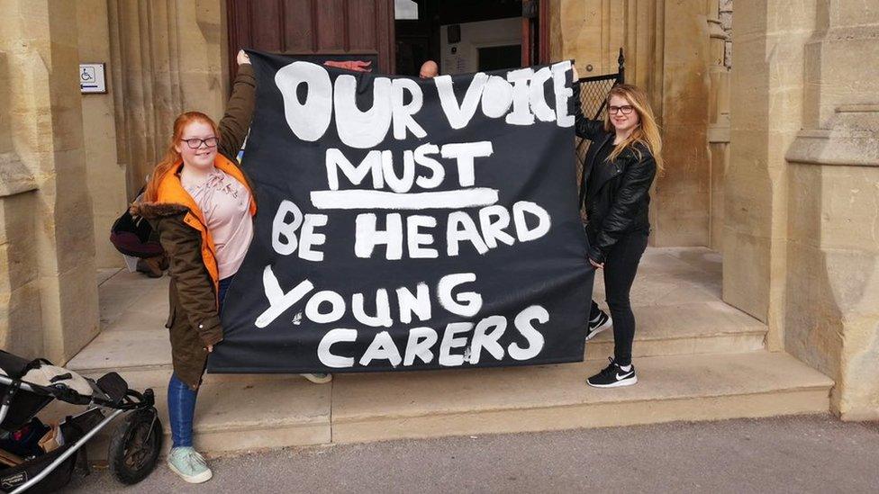 Young carers, Gracie, 12 and Holly 15