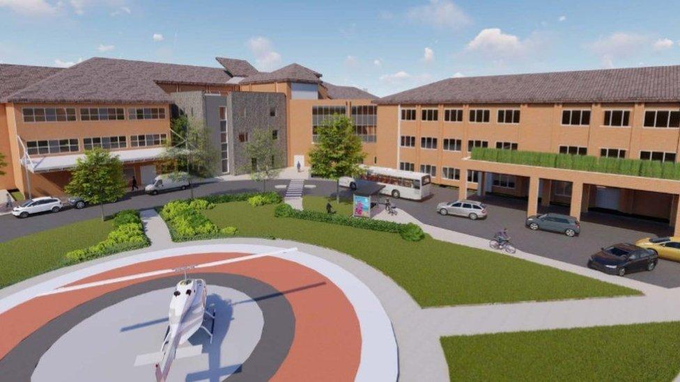 New acute assessment hub in Musgrove Park Hospital - artists impression