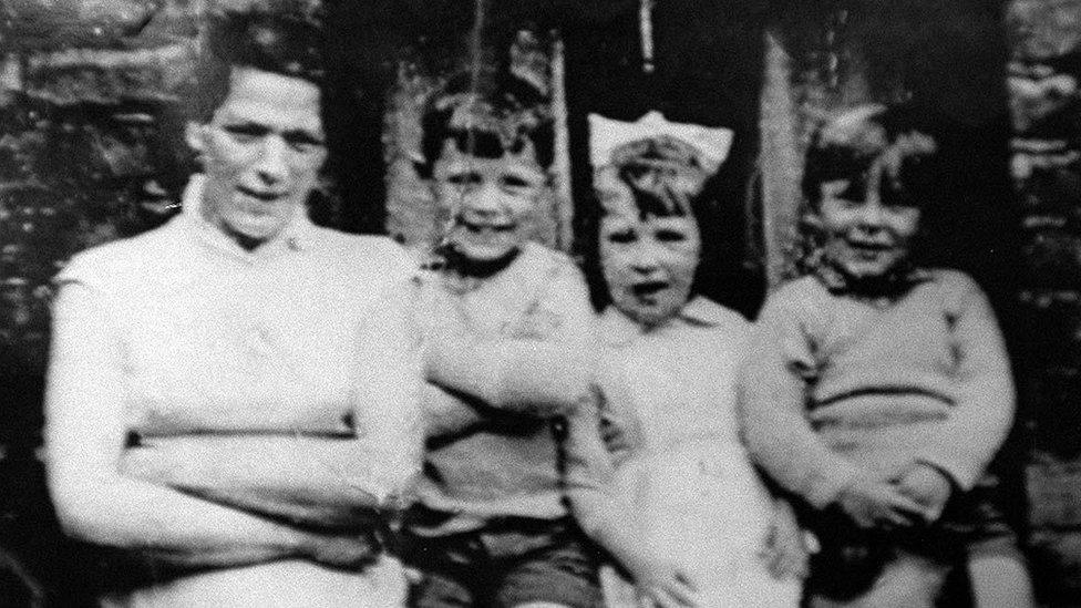 Jean McConville and some of her children