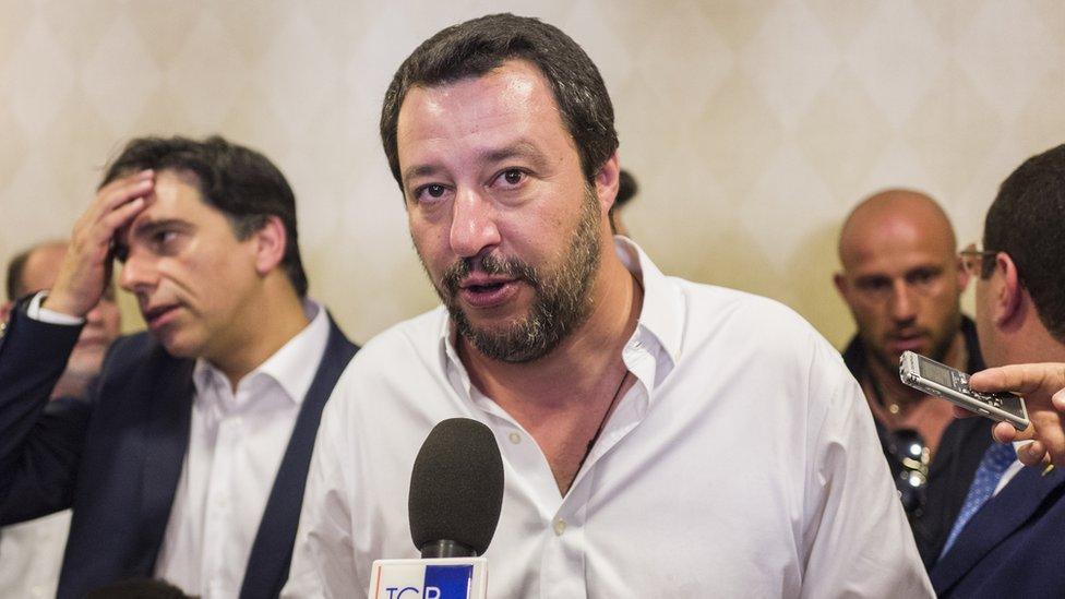 Matteo Salvini, Italy's interior minister