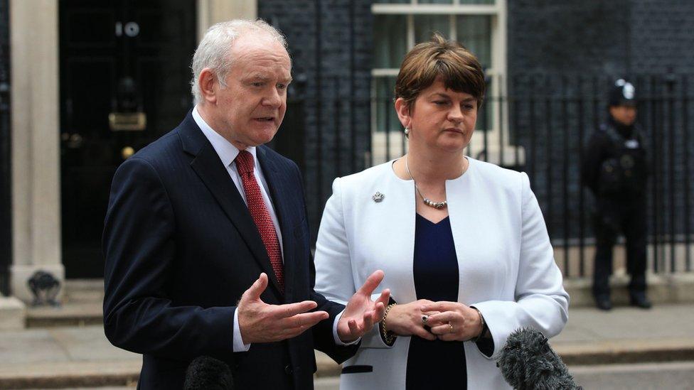 Martin McGuinness and Arlene Foster