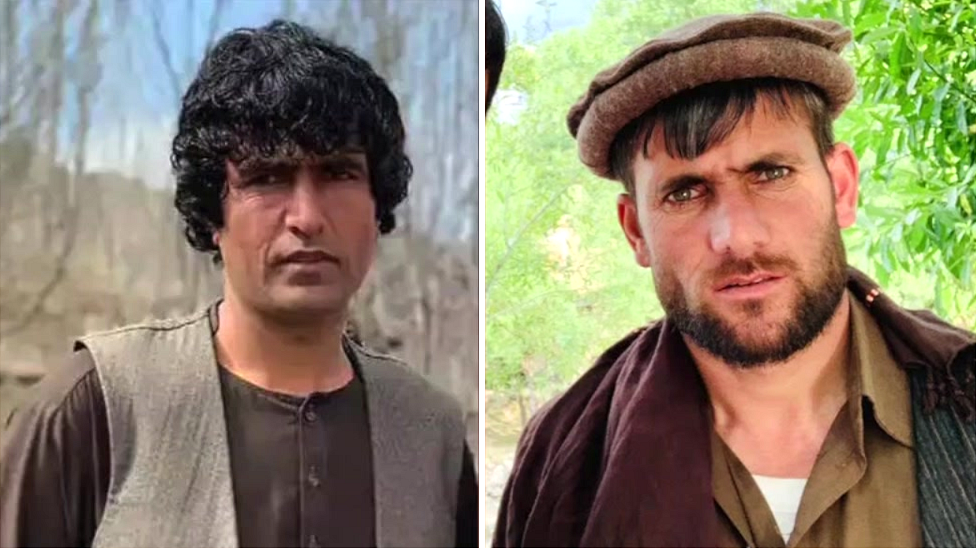 Abdul Hashim (left) and Noorullah, who were said to have been detained and killed by the Taliban