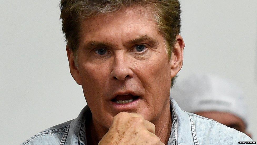 David Hasselhoff says he's dropped the Hassel from his name - BBC News