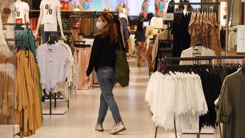 Woman in a shop