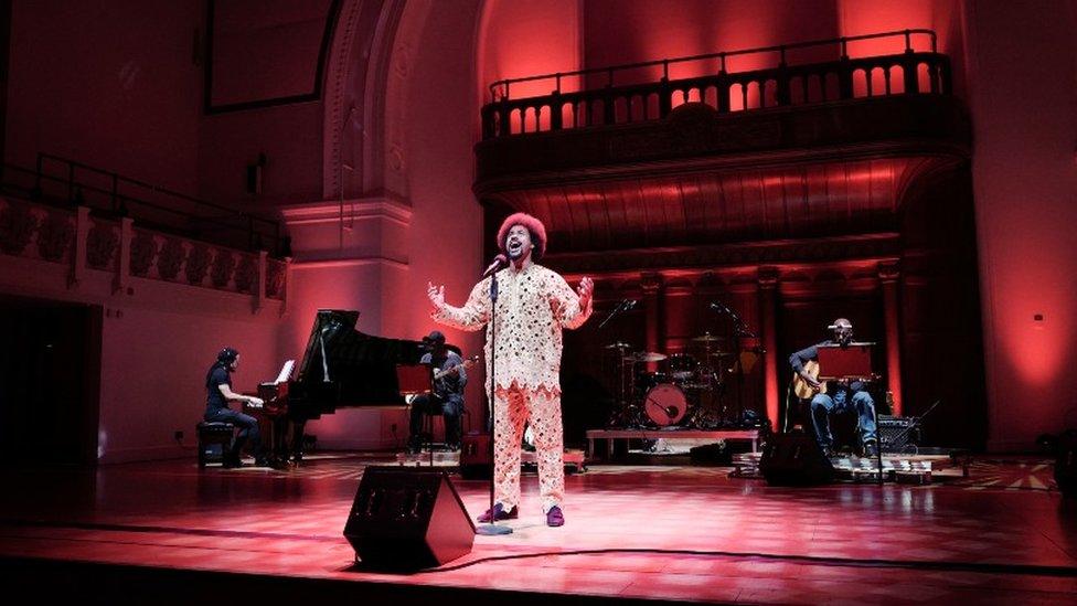 Obioma Ugoala performs during Turn Up London at Cadogan Hall in June 2020