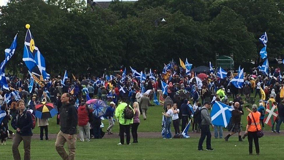 indy march in Glasgow