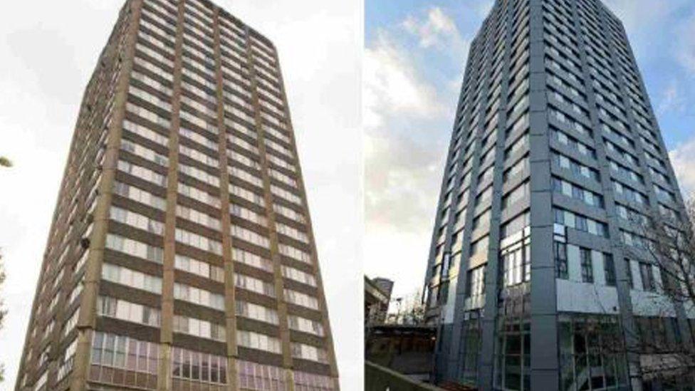 Grenfell Tower before and after renovations