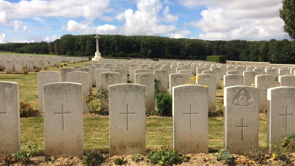 Guillemont ahead of a ceremony marking the centenary of the World War One battle