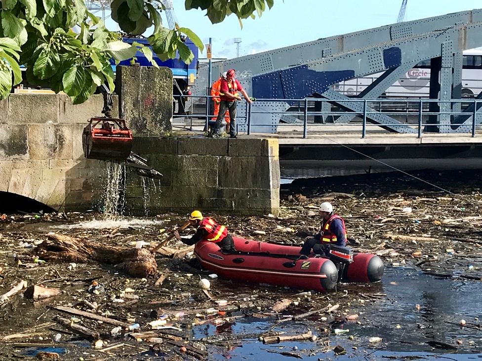 Debris in the Water of Leith