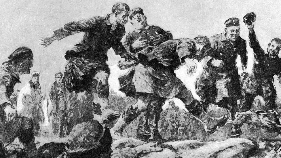 Christmas Truce illustration