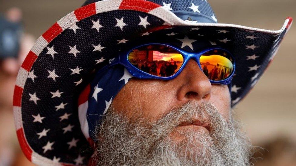 A Trump supporter at a rally in Florida. Photo: 18 February 2017