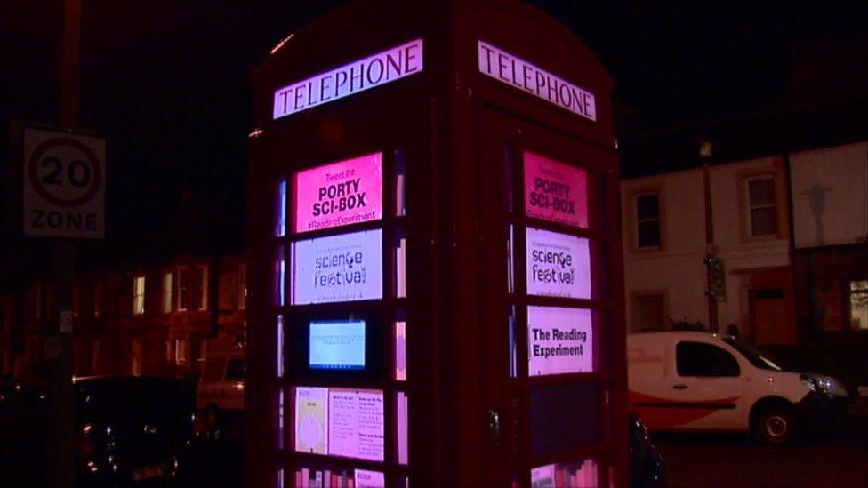 Illuminated phone box