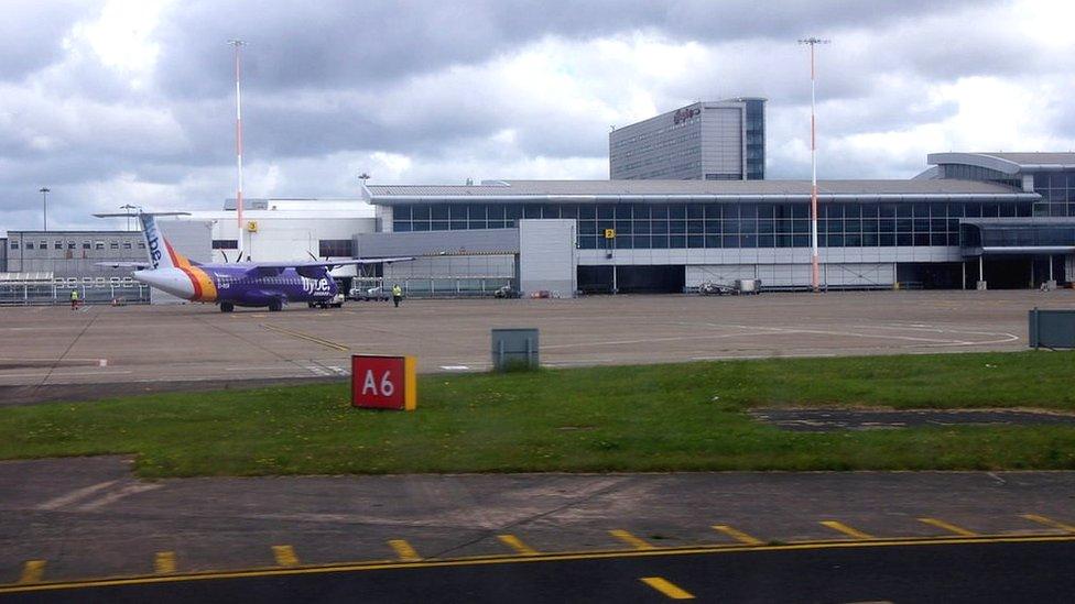 Airplane at Liverpool John Lennon Airport