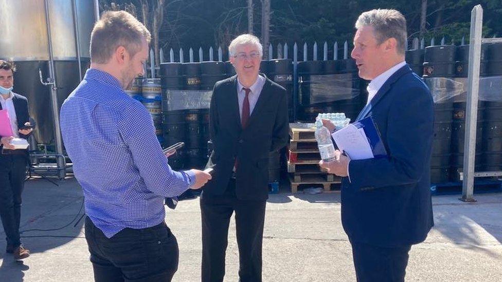 Mark Drakeford and Sir Keir Starmer