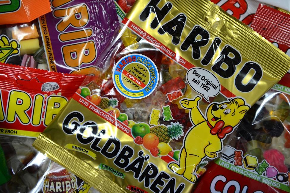 Haribo packets of gummy bears