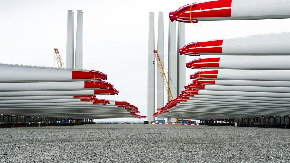 Blades at Siemens Gamesa factory