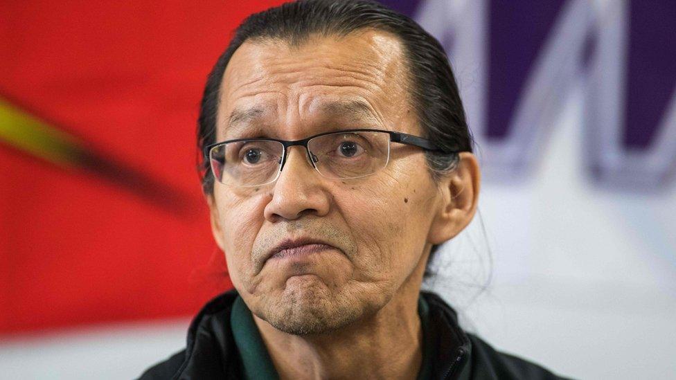 Wet'suweten hereditary chief Frank Alec