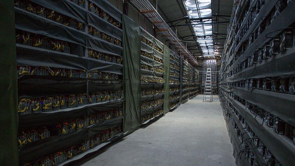 A Chinese bitcoin mine