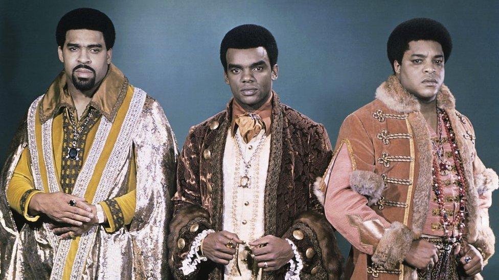 The Isley Brothers pictured in 1971