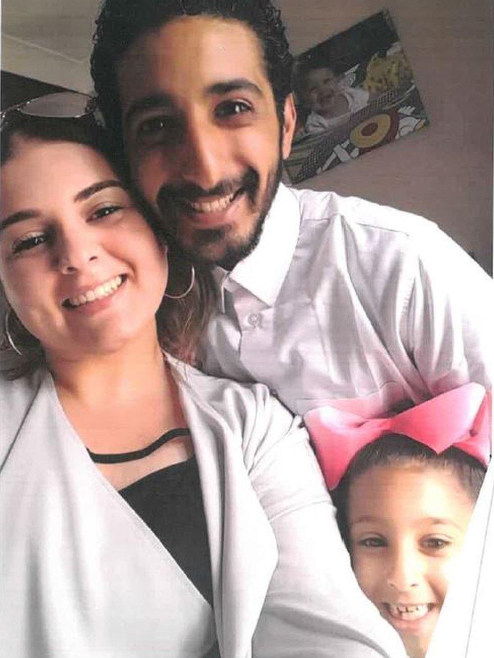 Martina Dalton, Sami Al-Saroori and their daughter Amelia
