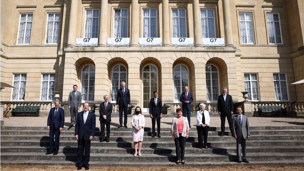 G7 attendees in London, 5 June