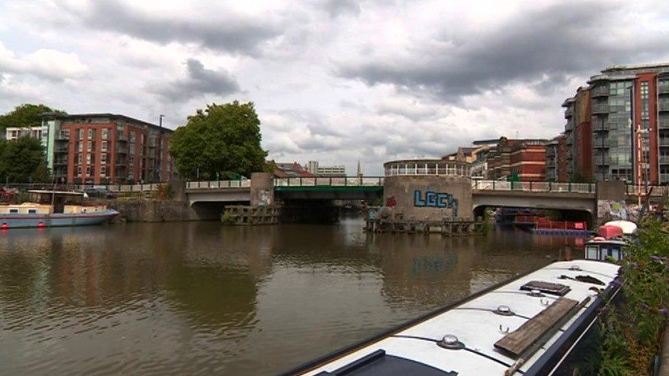 The Bascule Bridge in Redcliffe, Bristol.