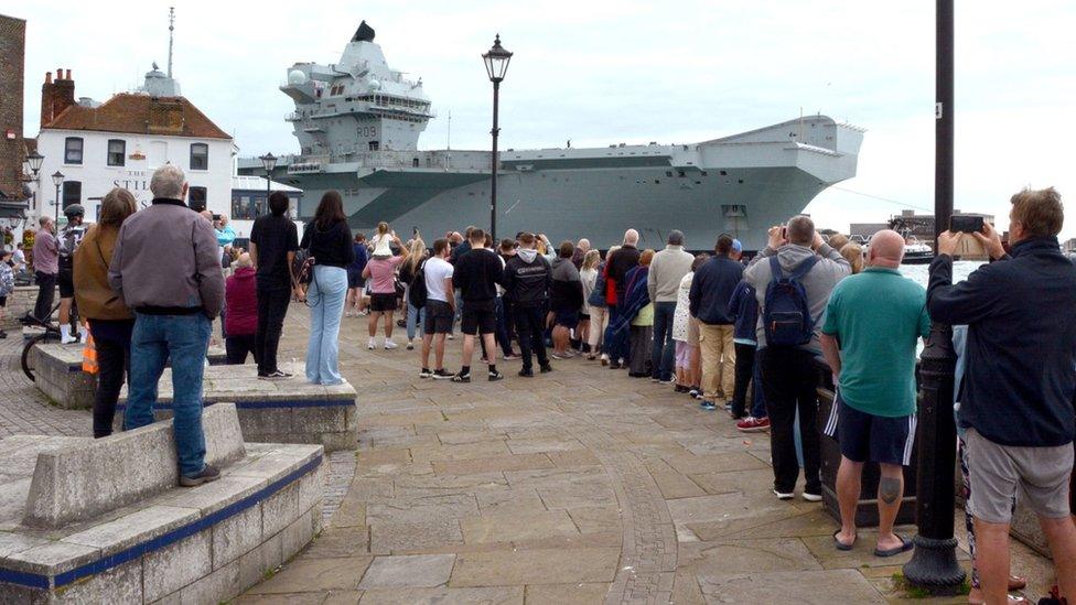 HMS Prince of Wales in Portsmouth