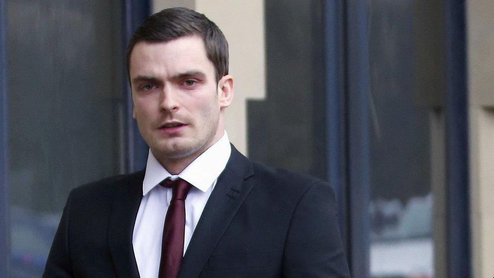 Footballer Adam Johnson arrives at Bradford Crown Court on Friday 12 February