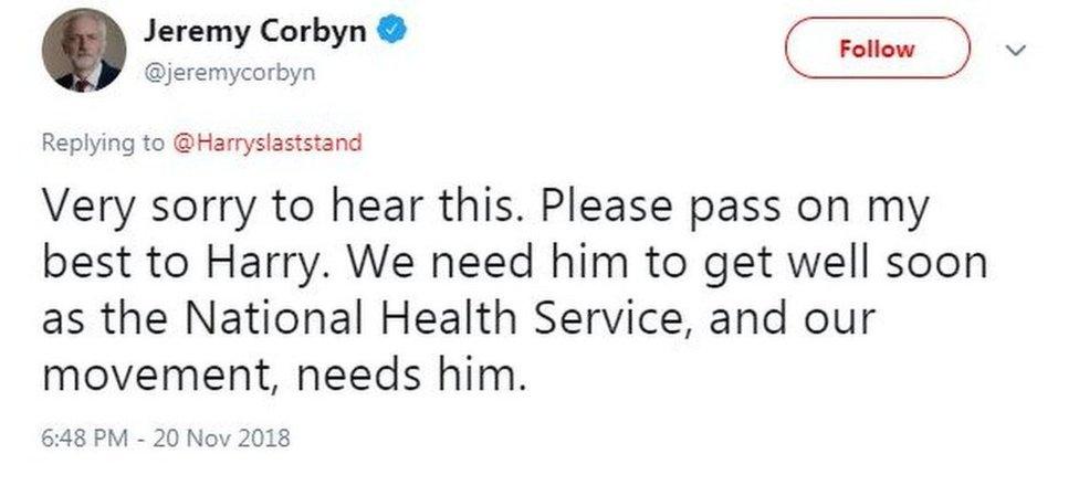 Jeremy Corbyn's tweet