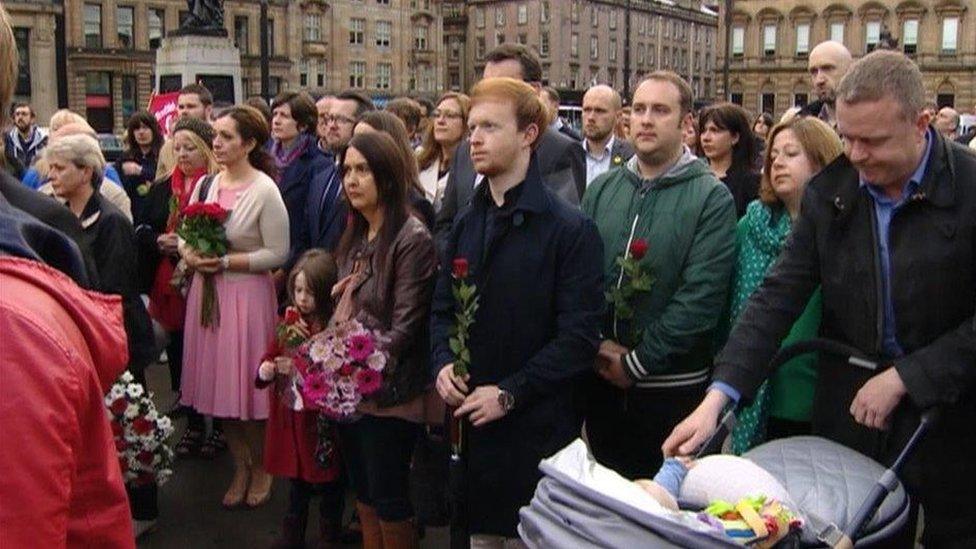 Vigil in Glasgow