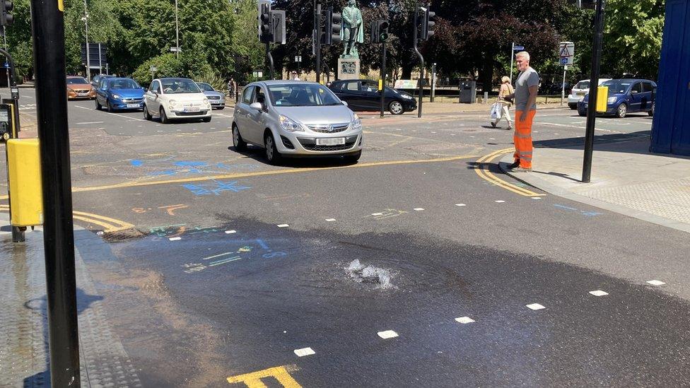 A water problem on Bedford High Street