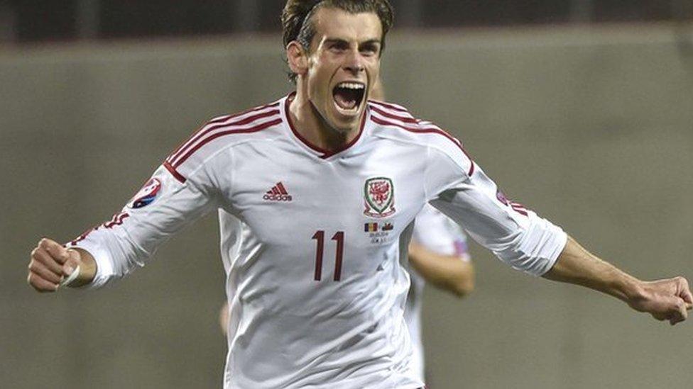 Gareth Bale celebrates