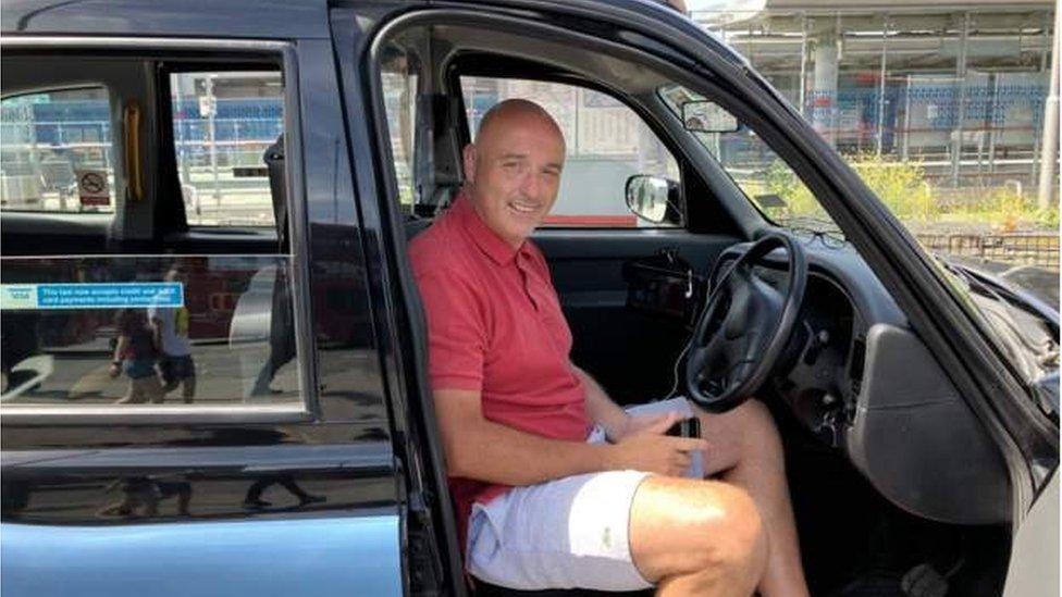 Black cab driver Lee Embery