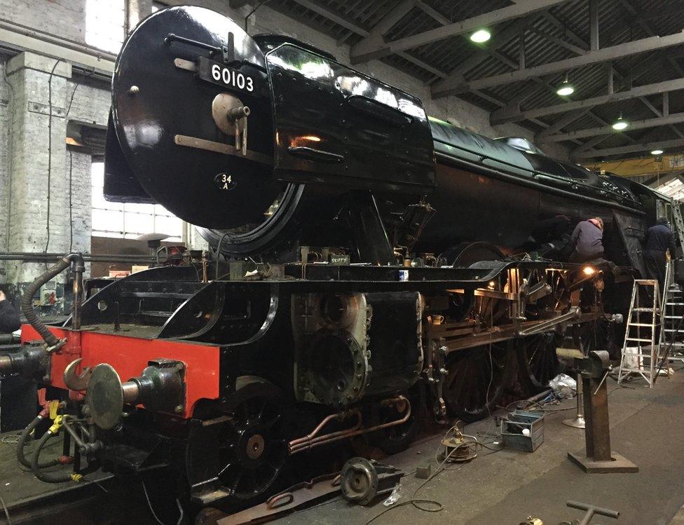 Restoration of The Flying Scotsman in Bury