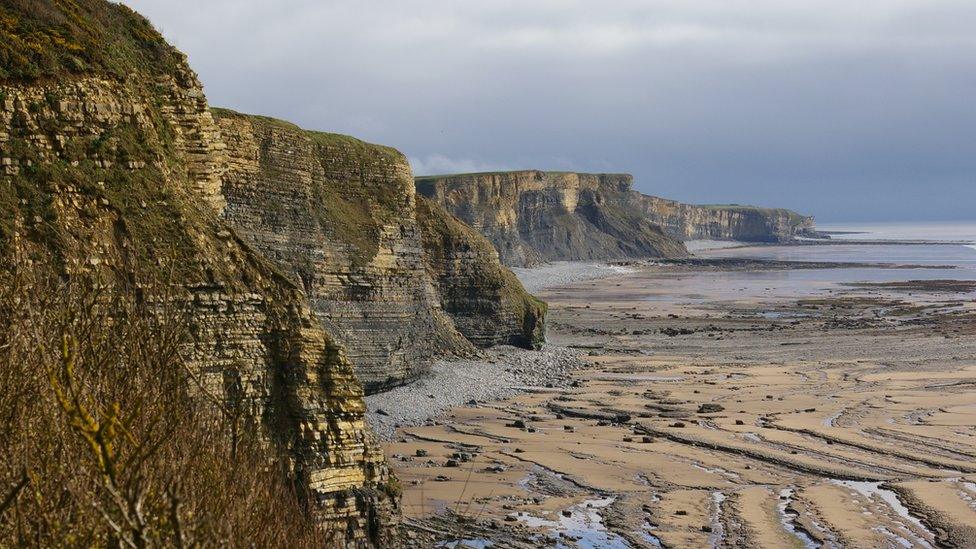 Jurassic cliffs at Southerndown