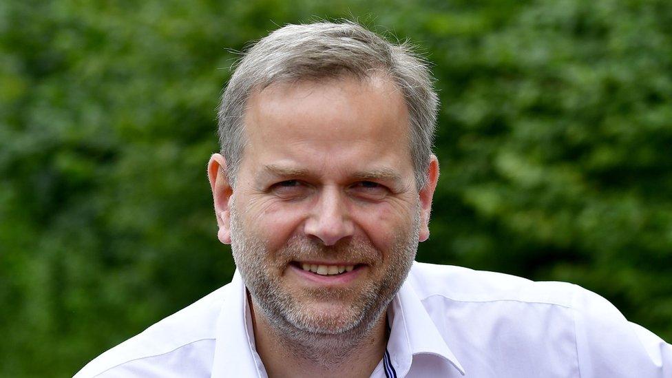 Leif-Erik Holm, regional leader of Germany"s anti-Islam, anti-immigration AfD (Alternative fuer Deutschland) party in Mecklenburg-Western Pomerania