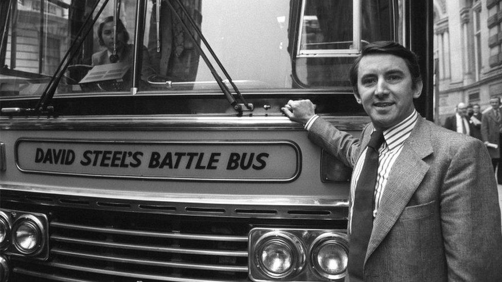 Liberal Party battle bus from the 1979 general election