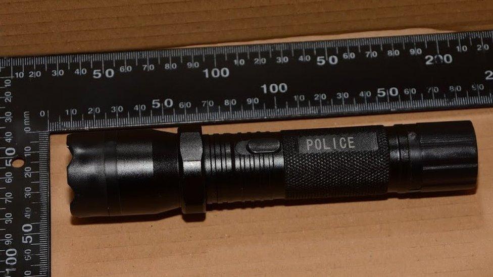 Stun gun found inside 14 Cotton Mill Lane