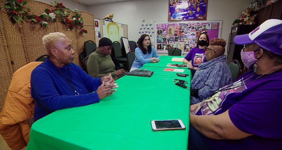 A meeting of Harlem Mothers Save