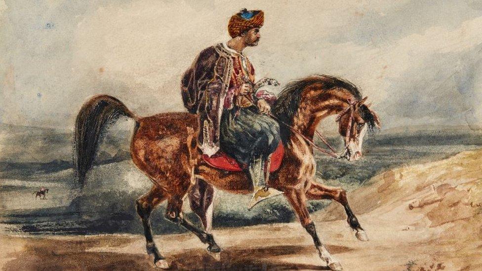 Eugene Delacroix - Oriental Horseman