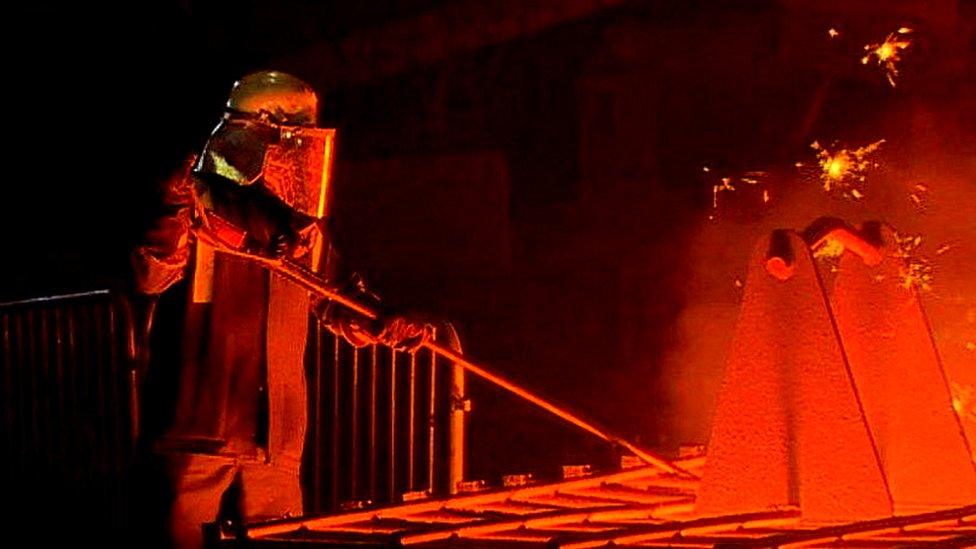 Tata furnace at Port Talbot