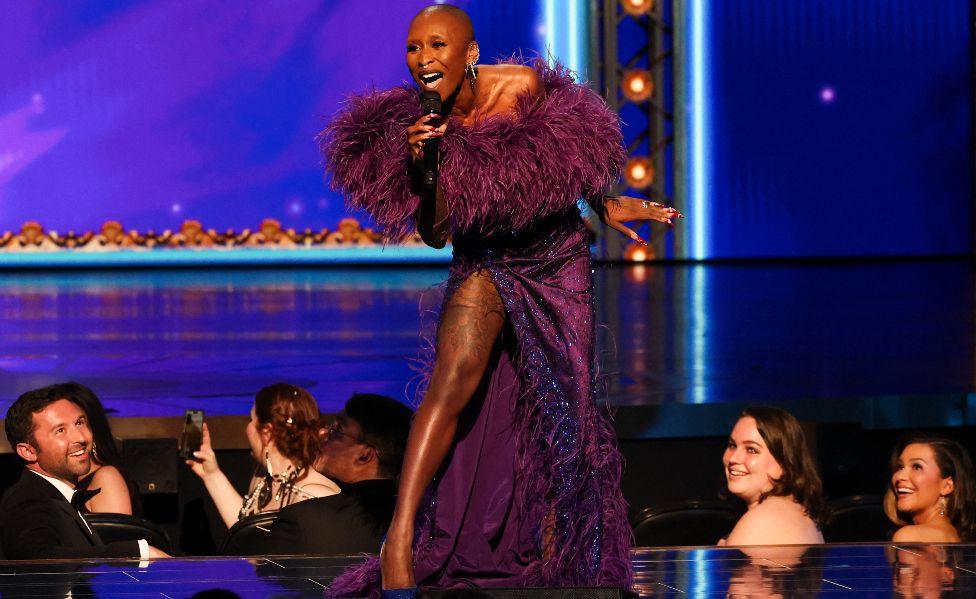 Cynthia Erivo performs at the 78th Annual Tony Awards in New York City, U.S., June 8, 2025.