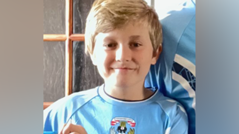 Keaton Slater in Coventry City kit