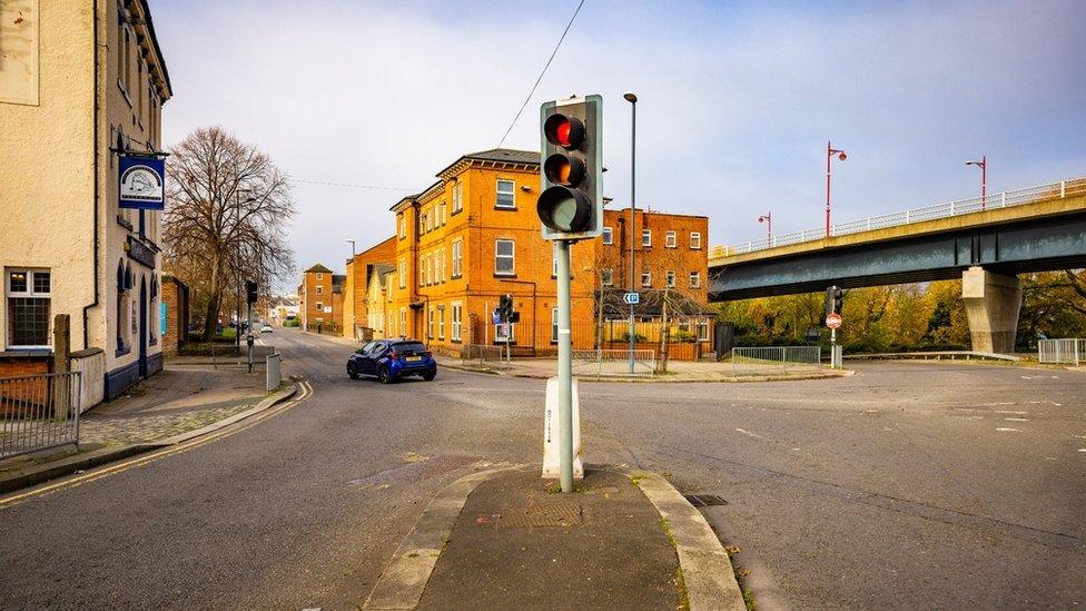 Area around railway station