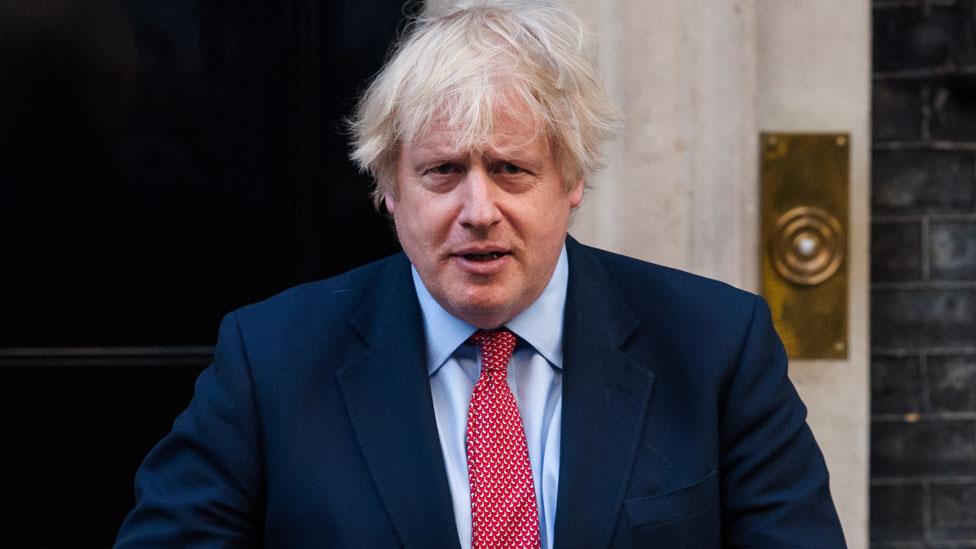 British Prime Minister Boris Johnson claps his hands outside 10 Downing Street during the weekly 'Clap for our Carers' applause for the NHS and key workers on the front line of the coronavirus (Covid-19) pandemic on 28 May, 2020 in London, England. The founder of the event, Ms Annemarie Plas, suggested that after the 10th applause this week, the show of appreciation should be made an annual event to avoid it being politicised.